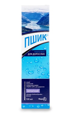 ФАРМАК-Спрей для носа Pshyk ізотонічний з морською водою Для дорослих 100 мл-4823002223385-