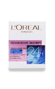 SKIN EXPERT-Крем для шкіри навколо очей  Експерт L'Oreal Paris зволоження 15 мл-3600521722992-