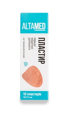 ALTAMED-Пластир першої медичної допомоги Altamed на тканинній основі 10 шт-4820184601130-