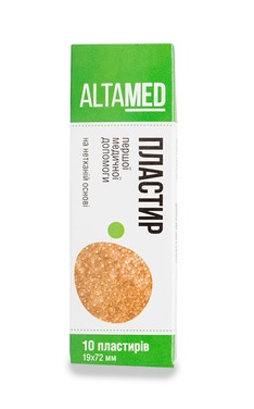 ALTAMED-Пластир медичної допомоги Altamed на нетканій основі  10 шт-4820184601154-