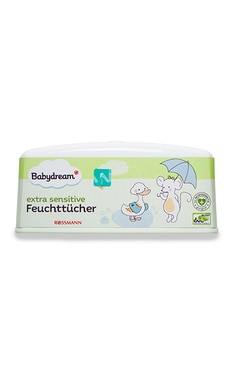 BABYDREAM-Вологі серветки дитячі Babydream Sensitive + контейнер 80 шт-4305615544045-