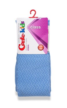 CONTE-Колготки дитячі Conte-kids Class розмір 150-152 Блакитні 1 шт-4810226035405-