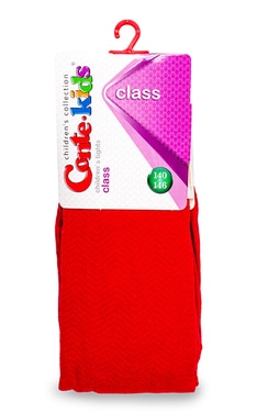 CONTE-Колготки дитячі Conte-kids Class розмір 140-146 Бордові 1 шт-4810226023679-