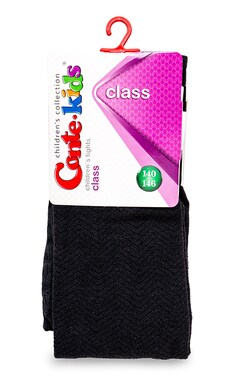 CONTE-Колготки дитячі Conte-kids Class розмір 140-146 Графіт 1 шт-4810226023846-