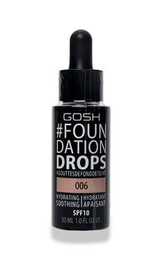 GOSH-Тональний крем Gosh Foundation Drops зволожуючий 006 SPF 10 30 мл -5711914060527-