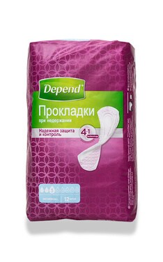 DEPEND-Прокладки при нетриманні Depend Normal надійний захист і контроль 12 шт-5029053561585-