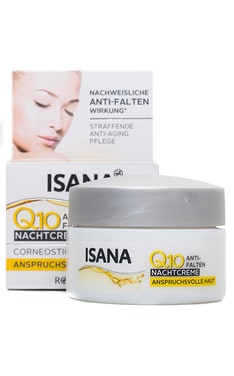 ISANA-Ночной крем для лица Isana Q10 для женщин от 25 до 40 лет 50 мл-4305615481579-
