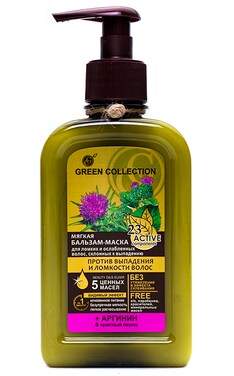 GREEN COLLECTION-Бальзам-маска для волос Green Collection Против выпадения и ломкости волос 290 мл-4823080003145-