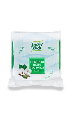 LUCKY DAY-Ватные палочки Lucky Day 100 шт-4752171001251-