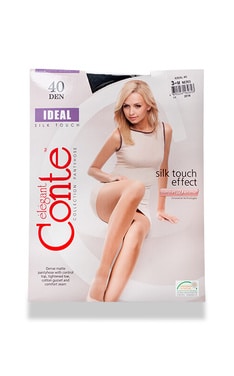 CONTE-Колготки Conte IDEAL матові Nero 40 den-4810226162613-