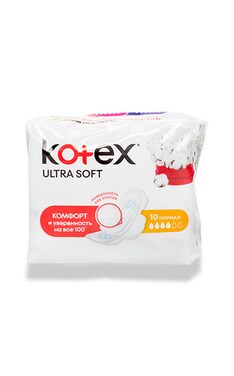 KOTEX-Прокладки женские Kotex Extra Soft Normal 10 шт-5029053541525-
