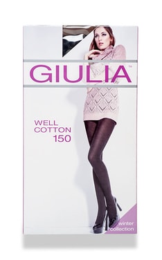GIULIA-Колготки Giulia Well Cotton Nero 150 den-4820040101170-