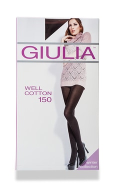 GIULIA-Колготки Giulia Well Cotton Nero 150 den-4820040101170-