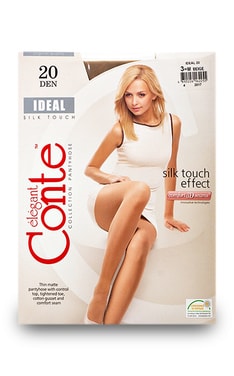 CONTE-Колготки Conte IDEAL матовые Beige 20 den-4810226162255-