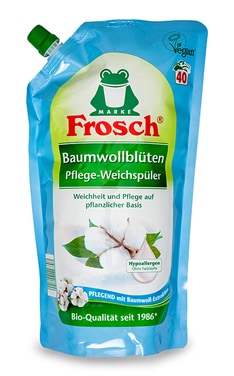 FROSCH-Кондиционер для белья Frosch Цветы хлопка1 л-4001499957567-