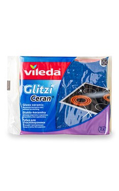 VILEDA-Губка кухонная для стеклокерамики Vileda 2 шт-4023103140448-
