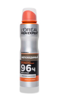 MEN EXPERT-Дезодорант-спрей L'Oreal Men Expert Непобедимый мужской 150 мл-3600523594139-