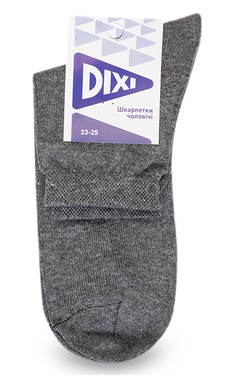 DIXI-Шкарпетки чоловічі Dixi pозмір 23-25 Сірі 1 шт-9210000012021-