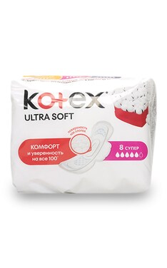 KOTEX-Прокладки женские гигиенические Kotex Ultra Супер ультраоттенки 8 шт-5029053542683-