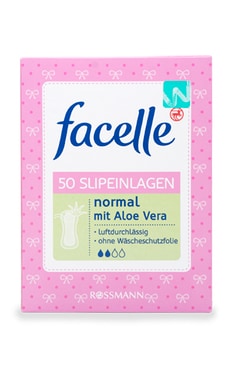 FACELLE-Прокладки женские ежедневные Facelle Normal aloe vera 50 шт-4305615467382