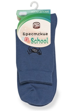 БЧК-Носки детские Брестские School размер 23-24 Джинс 1 шт-4810089322483-