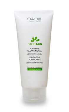 BABE-Гель для лица Babe Stop Akn Очищающий 200 мл-8437014389302-