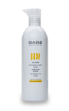 BABE-Масляне мило для рук та тіла Babe Laboratorios для сухої атопічної шкіри 500 мл-8437000945970-
