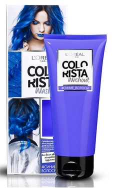 COLORISTA-Бальзам для волос L'Oreal Paris Colorista Washout Тонирующий Синие волосы 80 мл-3600523414048-