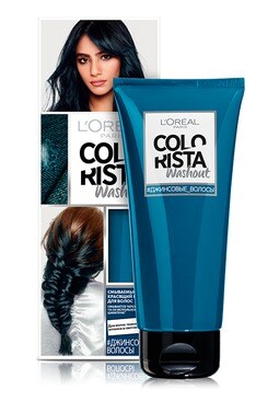 COLORISTA-Бальзам для волос L'Oreal Paris Colorista Washout Тонирующий Джинс 80 мл-3600523566310-