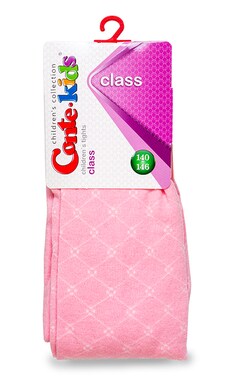 CONTE-Колготки дитячі Conte-kids Class розмір 140-146 рожеві 1 шт-4810226161739-
