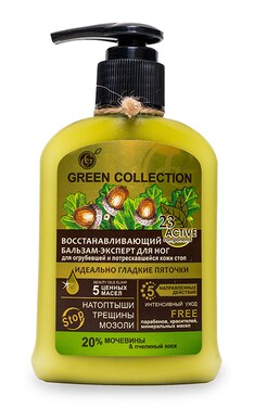GREEN COLLECTION-Бальзам-эксперт для ног Green Collection Восстанавливающий Идеально гладкие пяточки 120 мл-4823080003398-