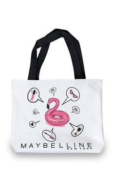 АКЦІЯ-Сумка пляжна Maybelline New York Фламінго-4823064285642-