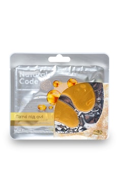 NATURAL CODE-Патчи под глаза Natural Code Гидрогелевые Био-золото 1 шт-9210000018443-