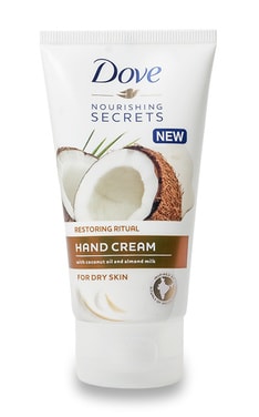 DOVE-Крем для рук Dove Nourishing Secrets с кокосовым маслом и миндальным молочком 75 мл-8710447275313-