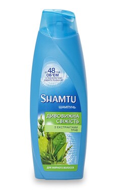 SHAMTU-Шампунь для волос Глубокая очистка и Свежесть с экстрактами трав для жирных волос Shamtu 200 мл-4015100195804-
