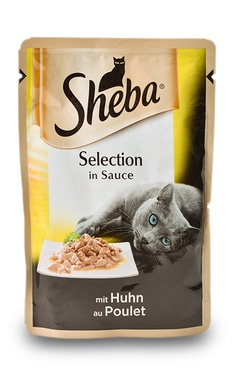 SHEBA-Корм для взрослых кошек Sheba Selection in Sauce С курицей в соусе 85 г-4770608257170-