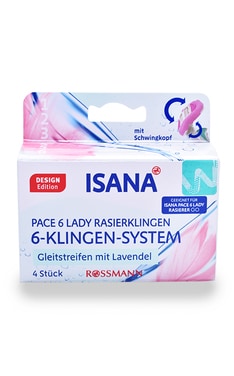 ISANA-Сменные кассеты для женской бритвы Isana Pace 6 4 шт-4305615338552