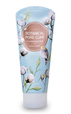 WELCOS-Пінка для вмивання Fiore Botanical Pore Cure Cleansing Foam Cotton Baby 120 г-8803348036999-