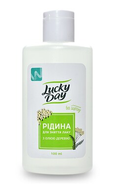 LUCKY DAY-Средство для снятия лака Lucky Day Тысячелистник без ацетона 100 мл-4820020267193-