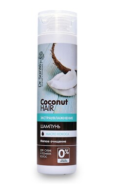 DR SANTE НЕЖНЫЙ ШЕЛК-Шампунь для волосся Dr.Sante Coconut Hair Екстразволоження з кокосовою олією Для сухого та ломкого волосся 250 мл-4823015938269-