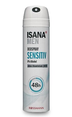 ISANA MEN-Дезодорант-cпрей чоловічий Isana Men Sensitive 150 мл-4305615614144