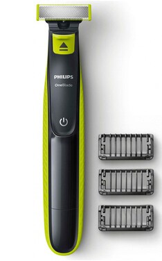 PHILIPS-Электростанок Philips OneBlade QP2520/20 с 3 насадками Для ус и бороды мужской 1 шт-8710103785293-
