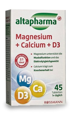 ALTAPHARMA-Дієтична добавка магній + кальцій + D3 Altapharma-4305615822143-