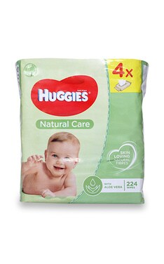 HUGGIES-Серветки вологі Huggies Natural Care Дитячі 224 шт-5029053550183-