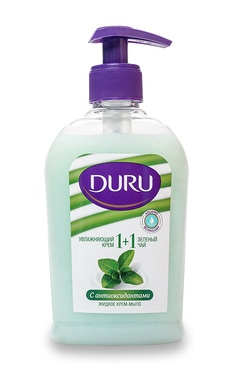 DURU-Крем-мыло с антиоксидантами Duru 1та1 Soft Sensations Зеленый чай 300 мл-8690506491611-