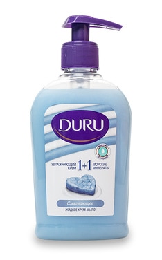 DURU-Крем-мыло смягчающее Duru 1та1 Soft Sensations Морские минералы 300 мл-8690506491604-