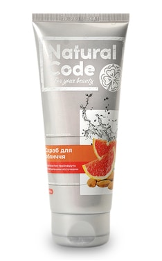 NATURAL CODE-Cкраб для лица Natural Code 100 мл-4820160037687-