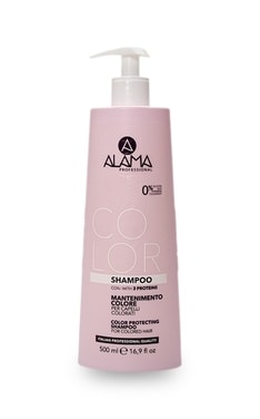 ALAMA-Шампунь для волос Alama Professional Color С 3 Протеинами Для окрашенных волос 500 мл-8008277186870