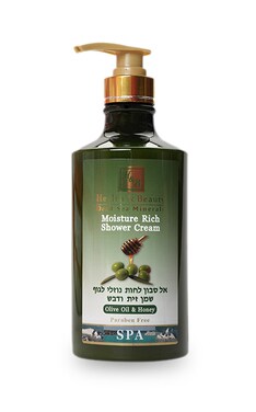 HEALTH and BEAUTY-Крем-гель для душу Health & Beauty Dead Sea Minerals Зволожуючий з оливковою олією та медом 780 мл-7290012326295-