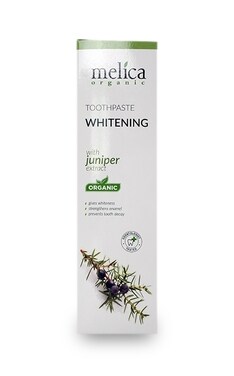 MELICA ORGANIC-Зубная паста Melica Organic отбеливающая с экстрактом можжевельника 100 мл-4770416002221-